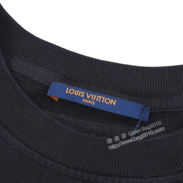 Louisvuitton路易威登Lv專門店2023FW新款漸變印花燙鑽圓領衛衣 男女同款 tzy3173